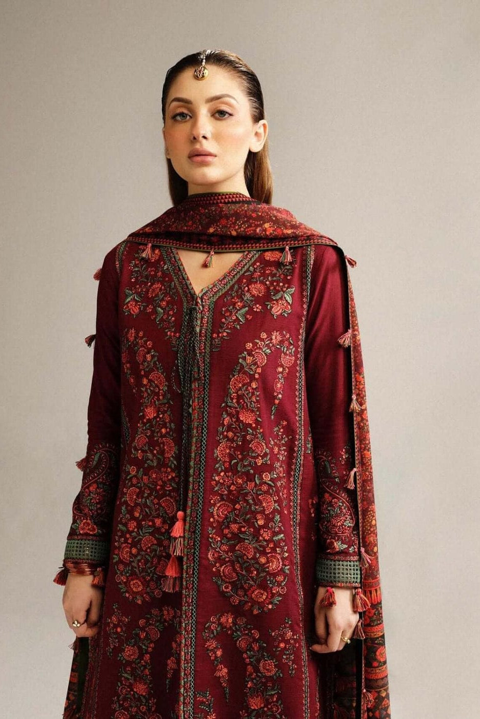 DFW-1112 Hussain Rehar Heavy Embroidery 3PC Dhanak Suit