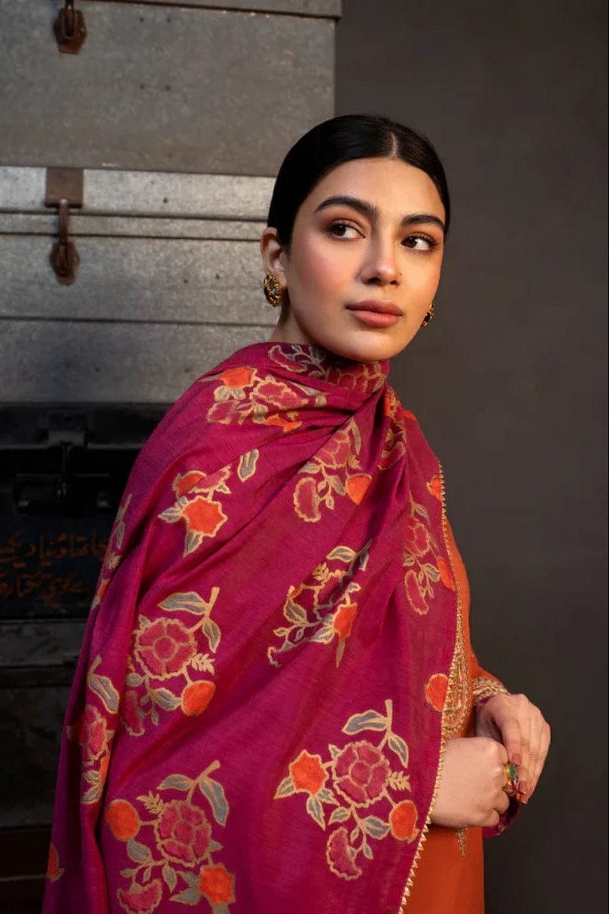 DFW-1062 Zara Shah Jahan Embroidery 3PC Dhanak Suit