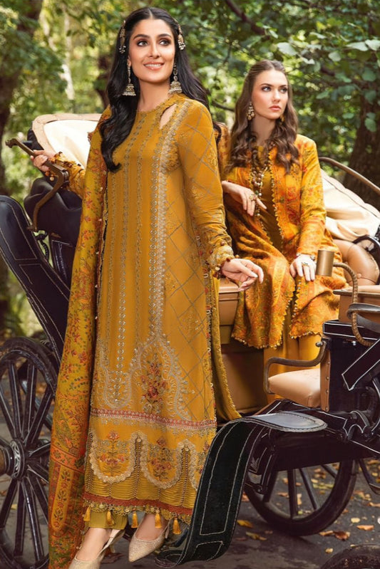 DFW-339 Maria B Heavy Embroidery 3Pc Lawn Suit