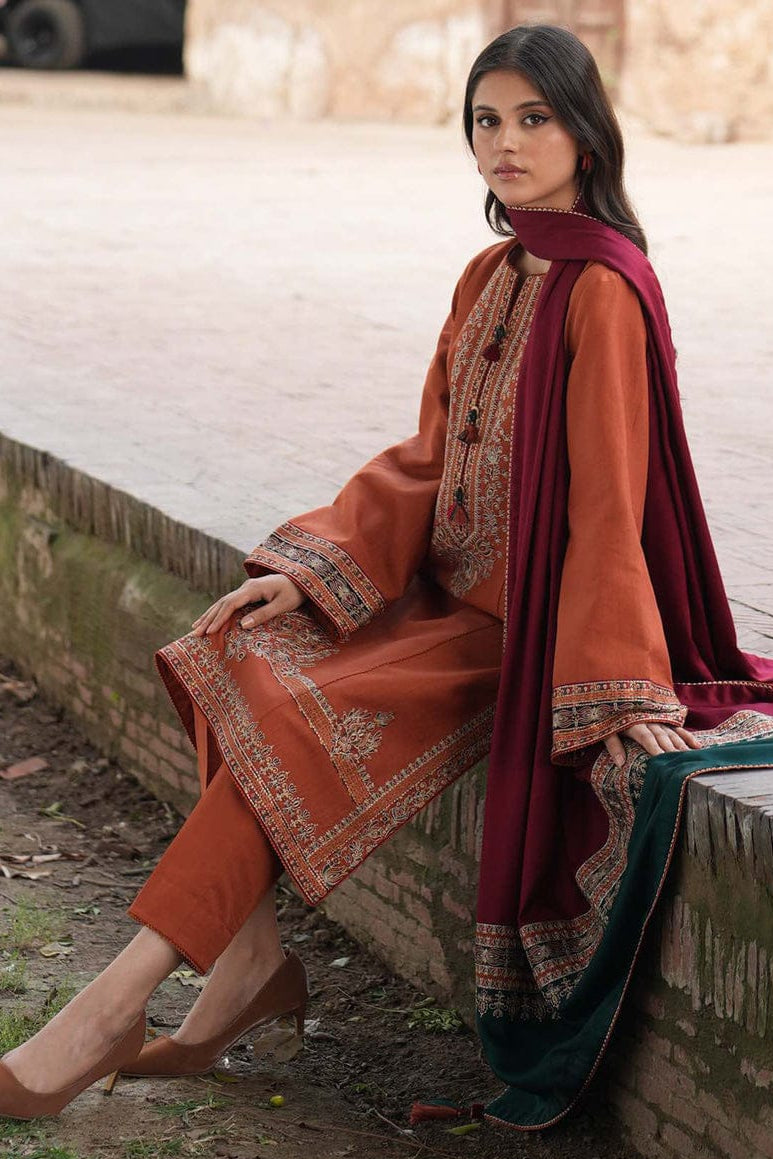 DFW-925 Jazmin Heavy Embroidery 3PC Dhanak Suit