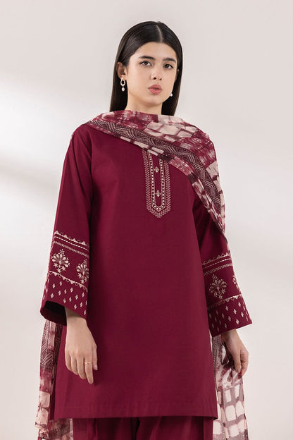 DFW-1078 Sapphire Embroidery 3PC Dhanak Suit