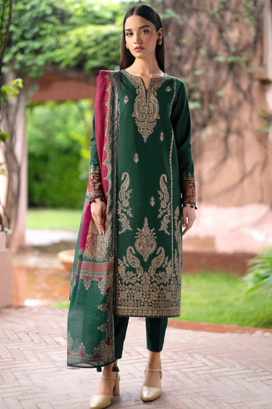 DFW-179 Jazmin Heavy Embroidery 3PC Lawn Dress