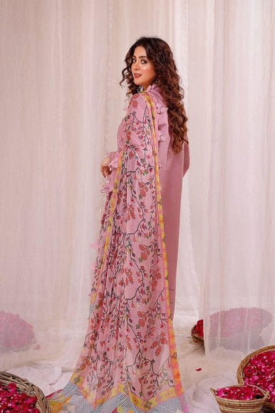 DFW-1126 Zara Shah Jahan Heavy Embroidery 3PC Dhanak Suit