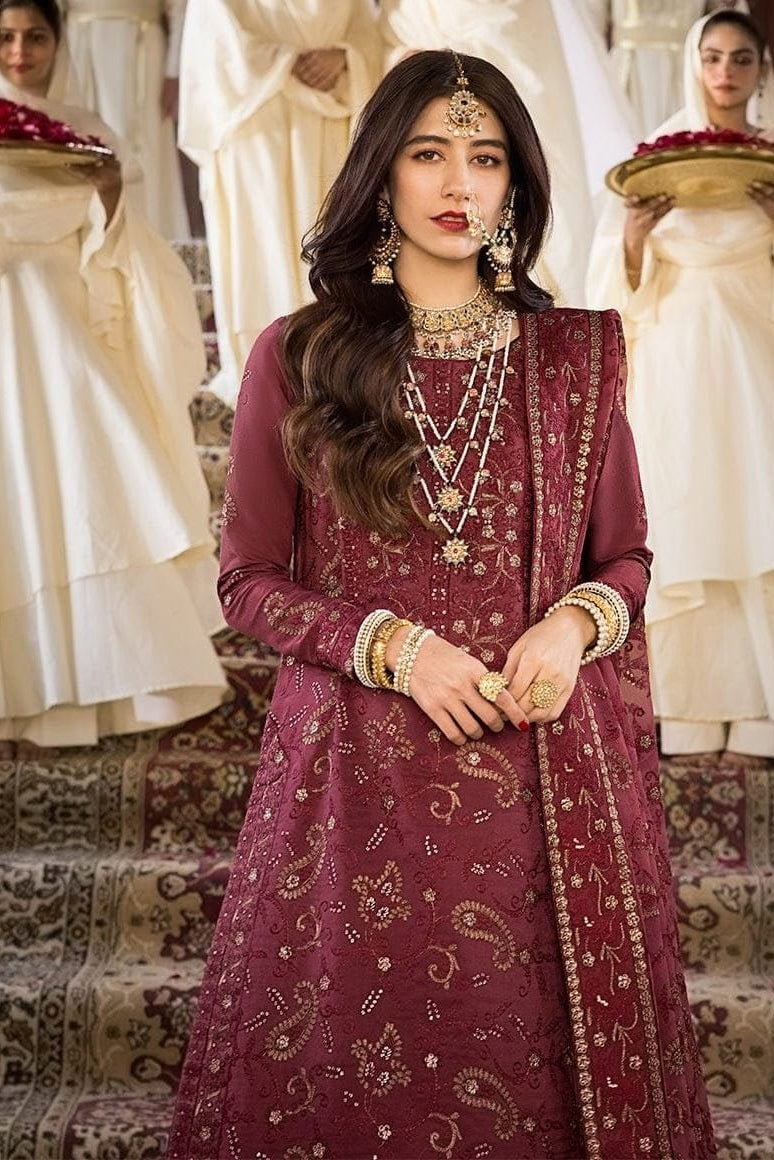 DFW-1219 Asim Jofa Heavy Embroidery 3PC Dhanak Suit