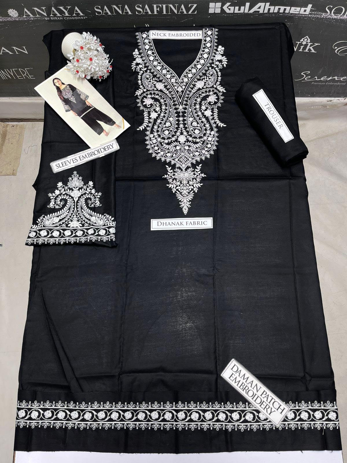 DFW-1012 Maria B Embroidery 2PC Dhanak Suit