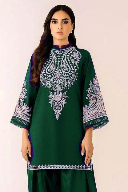 DFW-1340 Maria B Embroidery 2PC Lawn Suit