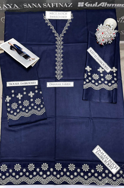 DFW-1163 Urge Embroidery 2PC Dhanak Suit