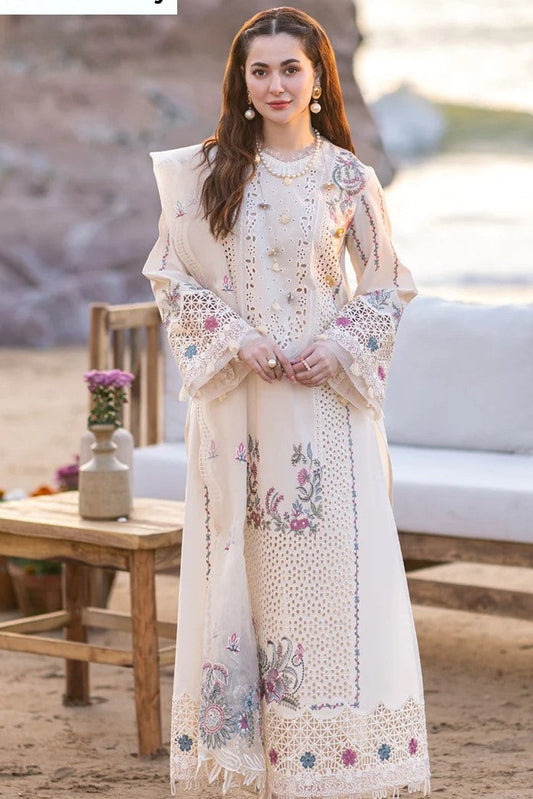 DFW-1327 Qalamkar Heavy Embroidery 3PC Lawn Suit
