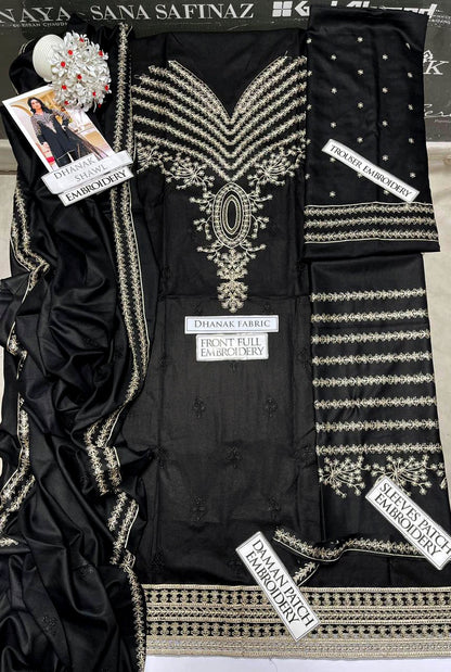 DFW-1192 Jazmin Embroidery 3PC Dhanak Suit