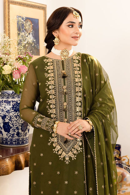 DFW-1153 Asim Jofa Heavy Embroidery 3PC Dhanak Suit