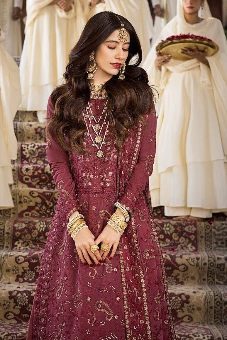 DFW-1219 Asim Jofa Heavy Embroidery 3PC Dhanak Suit