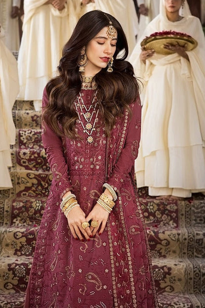 DFW-1219 Asim Jofa Heavy Embroidery 3PC Dhanak Suit