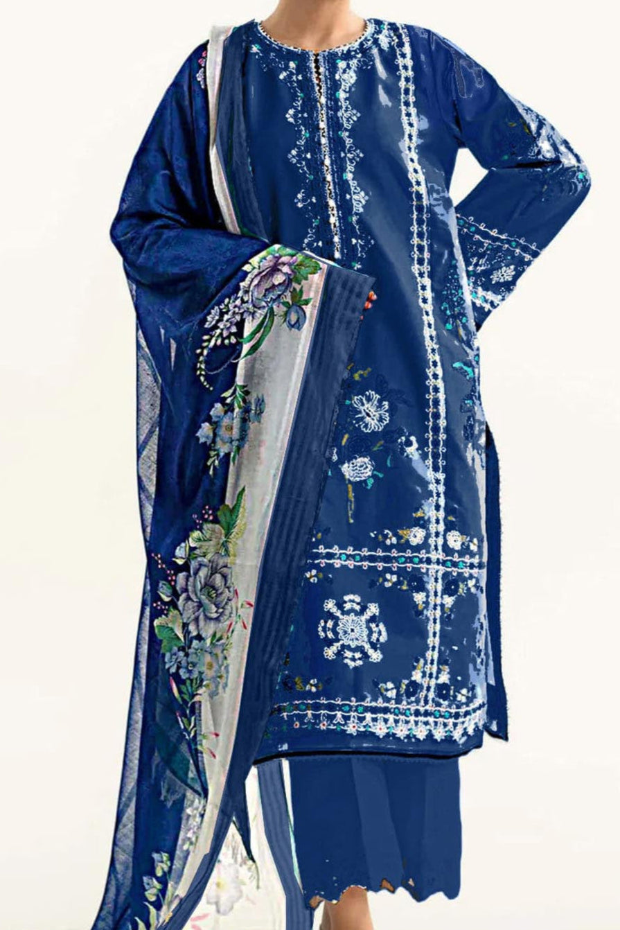 DFW-981 Zara Shah Jahan Heavy Embroidery 3PC Dhanak Suit