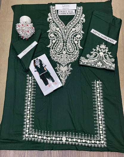 DFW-1340 Maria B Embroidery 2PC Lawn Suit