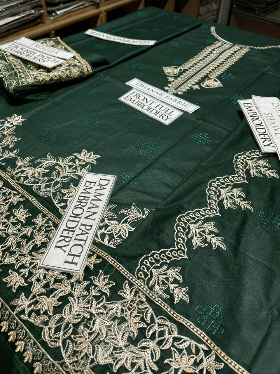 DFW-1203 Mirana Embroidery 3PC Dhanak Suit