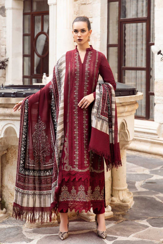 DFW-916 Maria B Heavy Embroidery 3PC Dhanak Suit