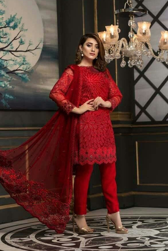 DFW-1204 Ramsha Heavy Embroidery 3PC Dhanak Suit