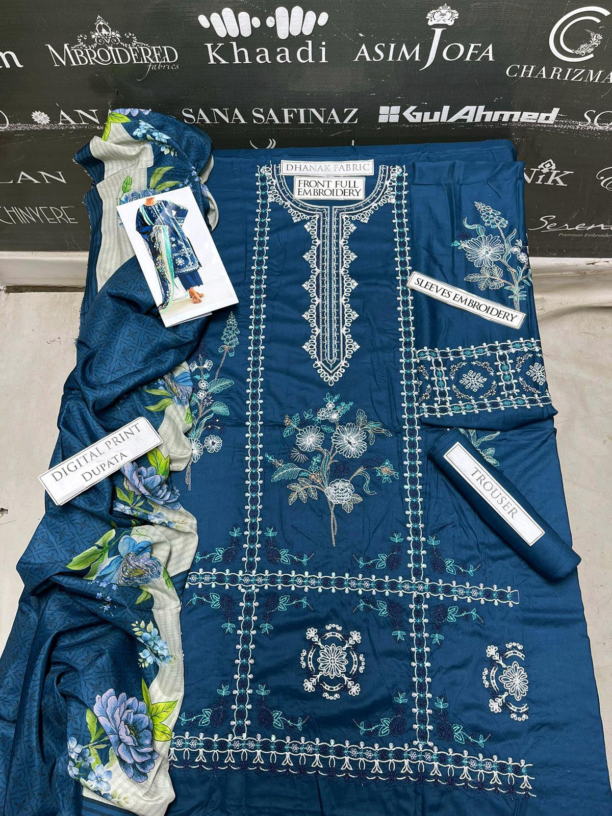 DFW-981 Zara Shah Jahan Heavy Embroidery 3PC Dhanak Suit