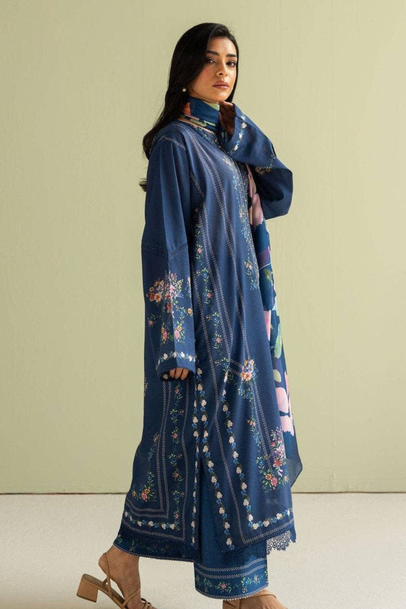 DFW-931 Zara Shah Jahan Heavy Embroidery 3PC Dhanak Suit
