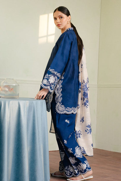 DFW-1229 Zara Shah Jahan Embroidery 3PC Dhanak Suit