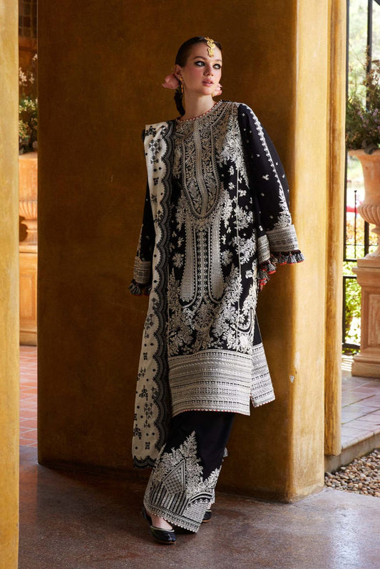 DFW-1044 Hussain Rehar Heavy Embroidery 3PC Dhanak Suit