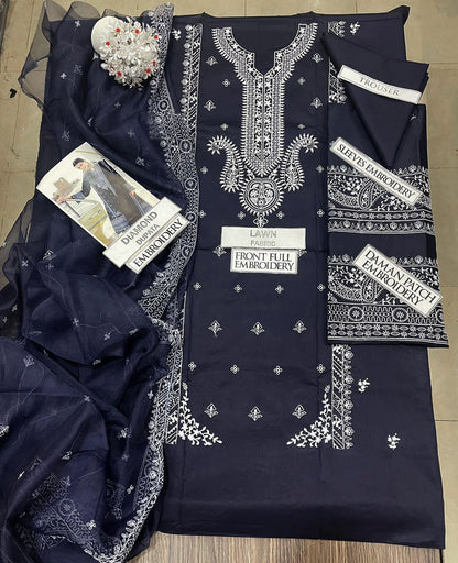 DFW-1271 Zaha Embroidery 3PC Lawn Suit