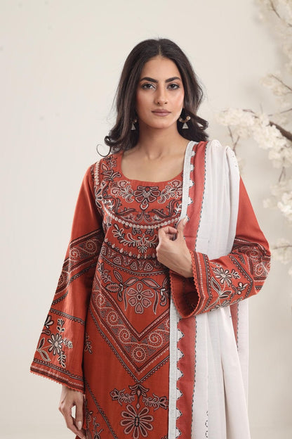 DFW-1164 CoCo Heavy Embroidery 3PC Dhanak Suit