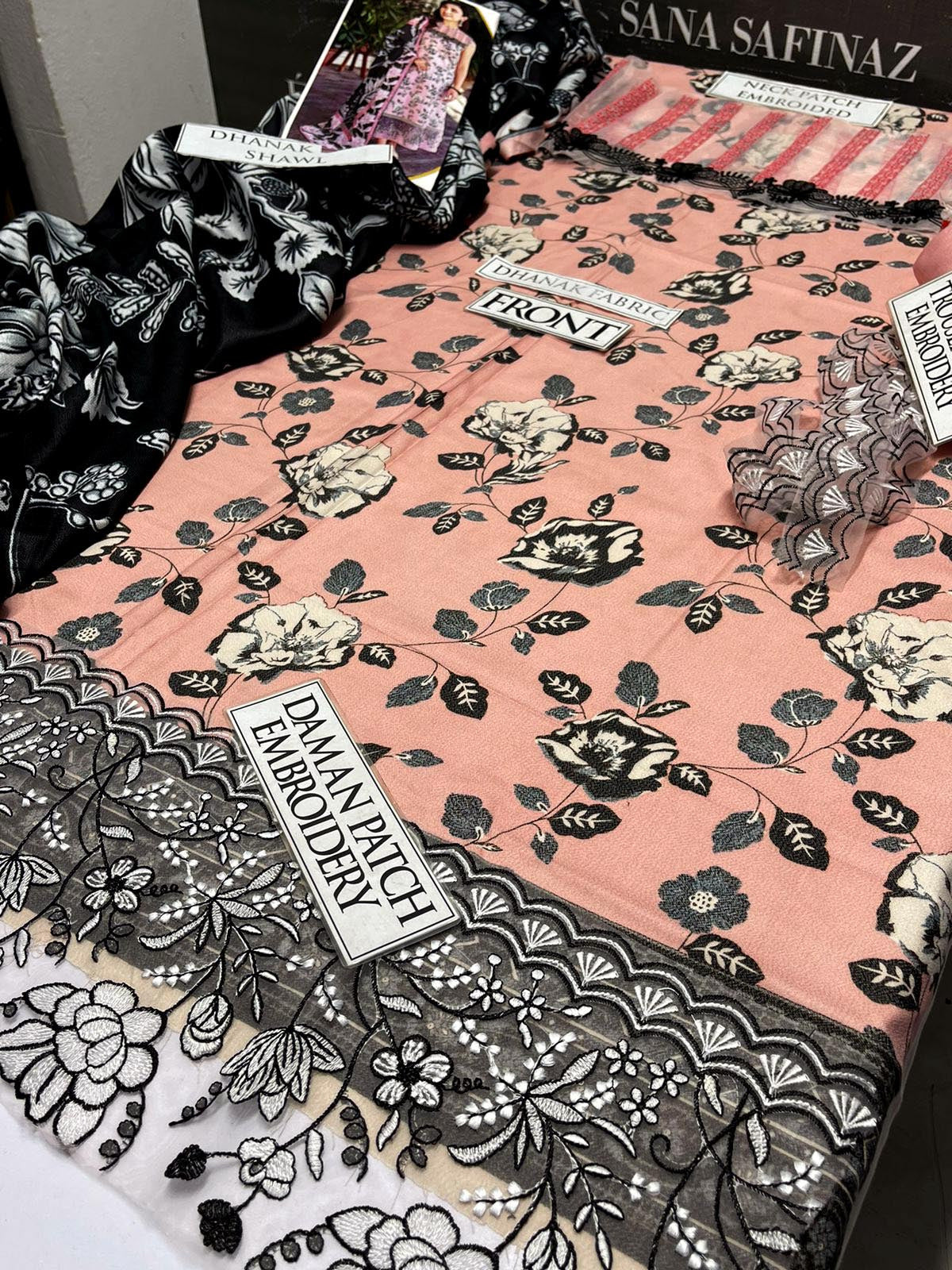 DFW-997 Asifa & Nabeel Embroidery 3PC Dhanak Suit
