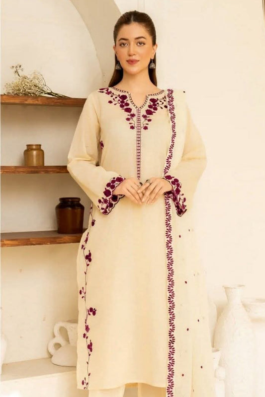 DFW-1193 Izel Embroidery 3PC Dhanak Suit