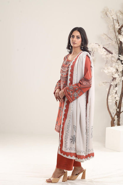 DFW-1164 CoCo Heavy Embroidery 3PC Dhanak Suit