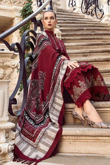 DFW-916 Maria B Heavy Embroidery 3PC Dhanak Suit