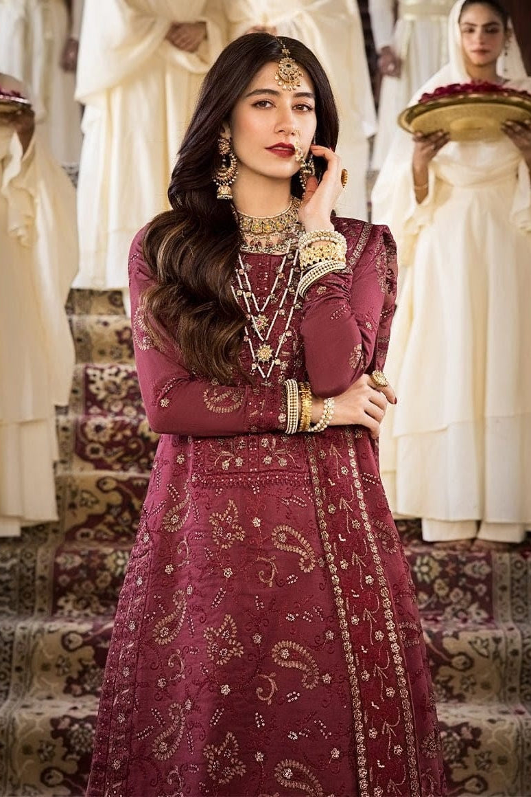 DFW-1219 Asim Jofa Heavy Embroidery 3PC Dhanak Suit