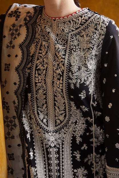 DFW-1044 Hussain Rehar Heavy Embroidery 3PC Dhanak Suit