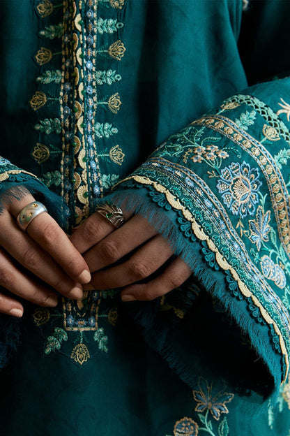 DFW-1075 Zara Shah Jahan Embroidery 3PC Dhanak Suit