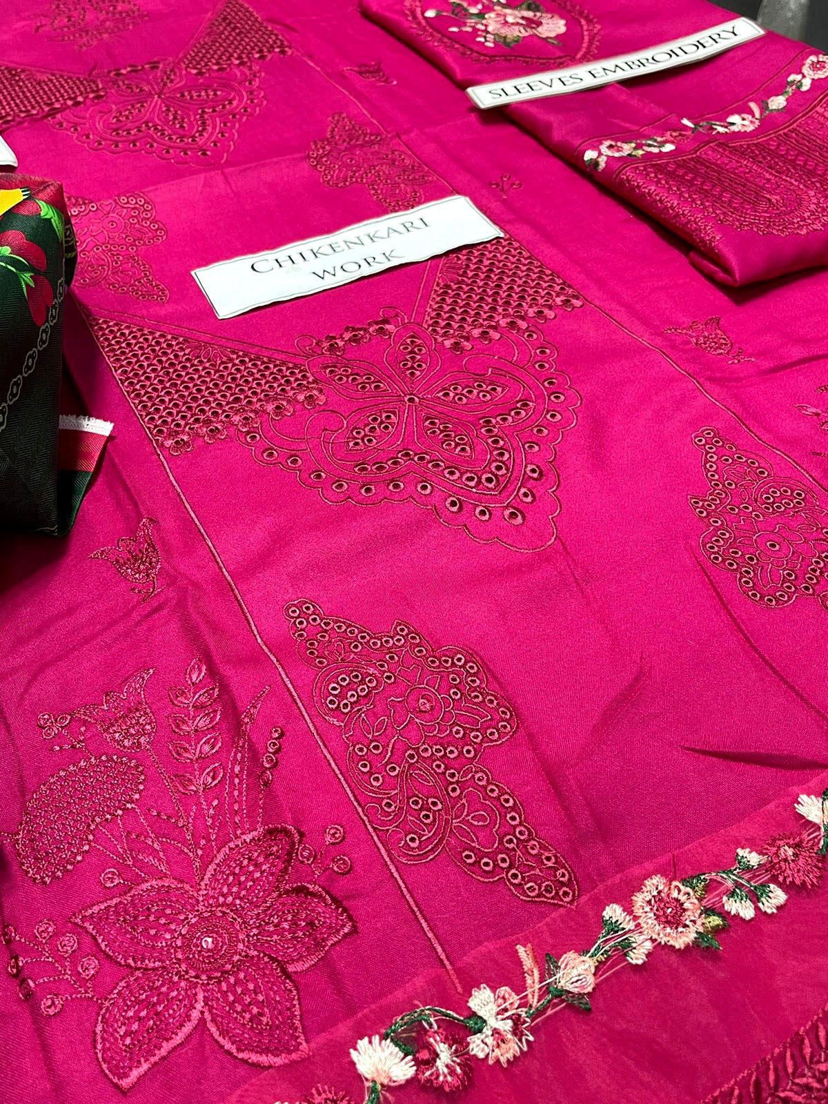 DFW-1137 Saira Rizwan  Heavy  Embroidery 3PC Dhanak Suit