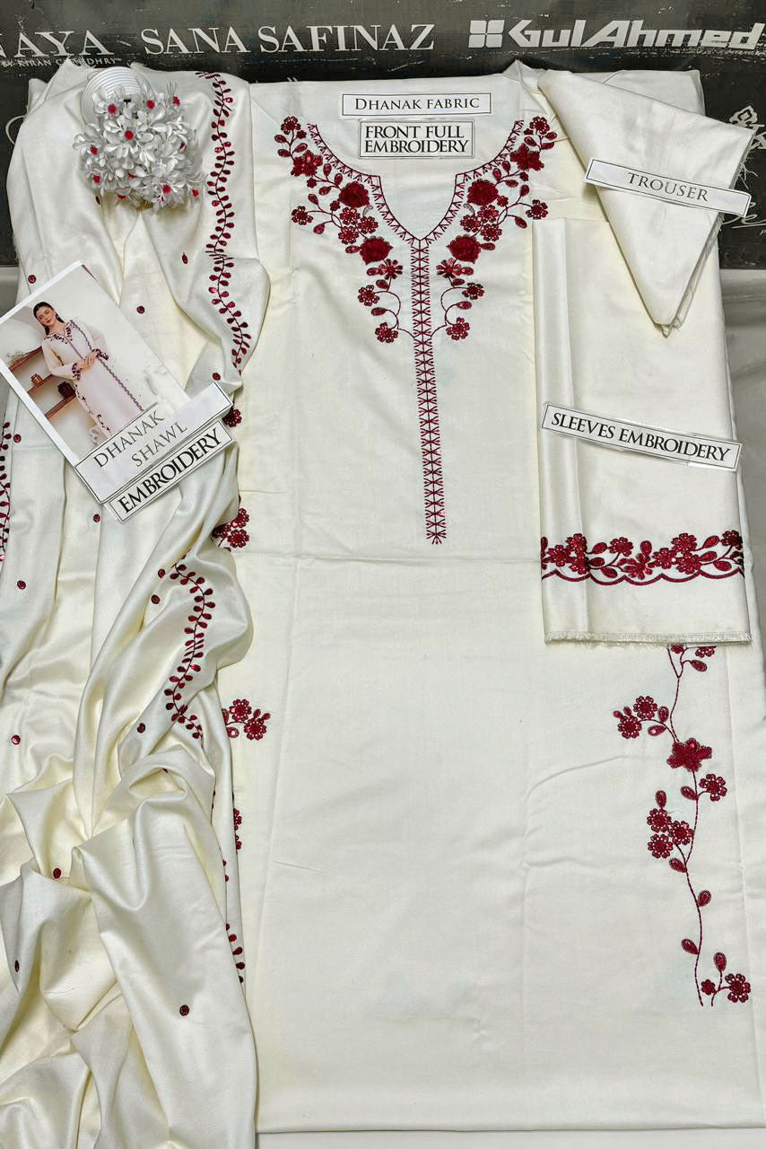 DFW-1193 Izel Embroidery 3PC Dhanak Suit