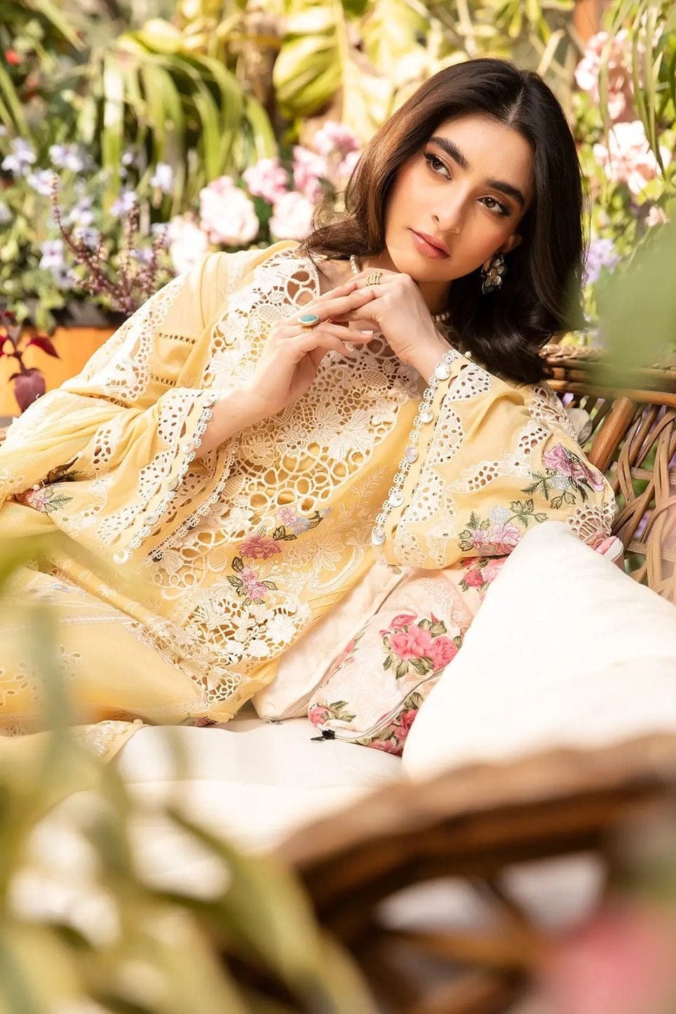 DFW-1288 Elaf Heavy Embroidery 3PC Lawn Suit