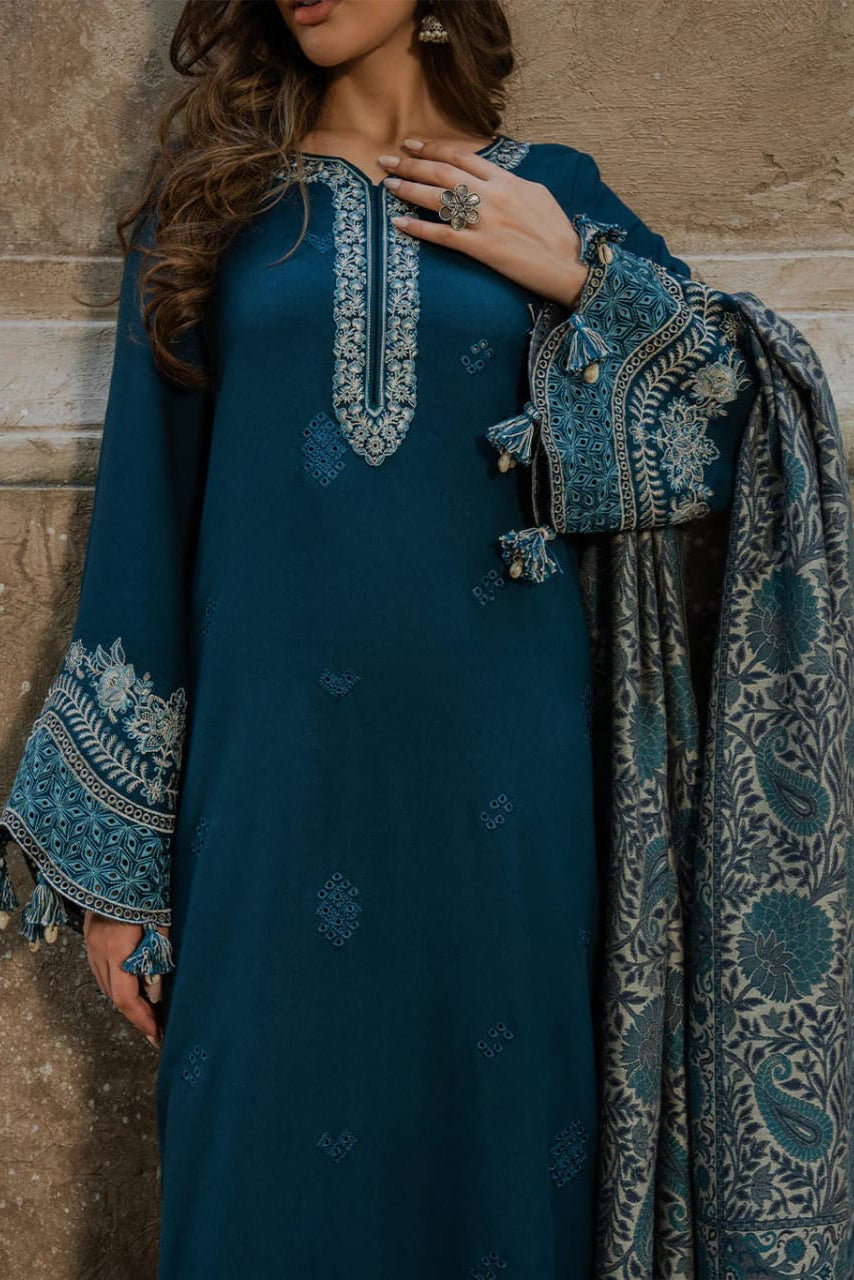 DFW-1212 Izel Embroidery 3PC Dhanak Suit