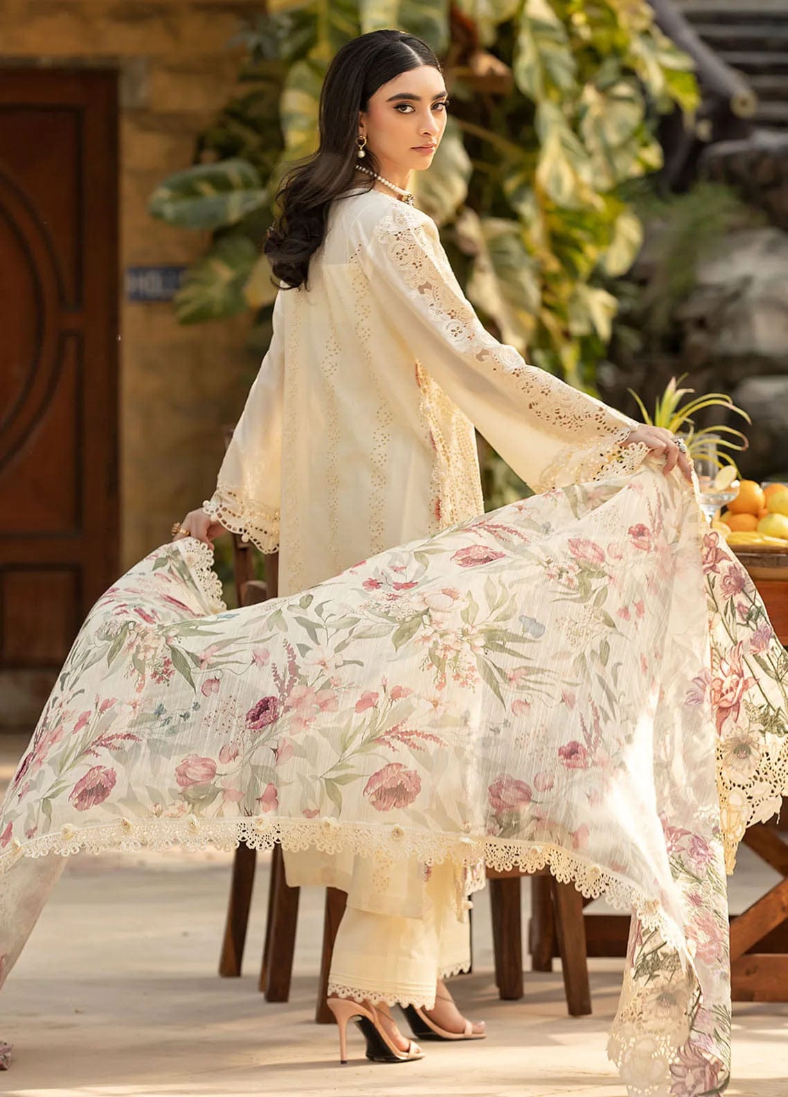 DFW-982 Elaf Heavy Embroidery 3PC Dhanak Suit