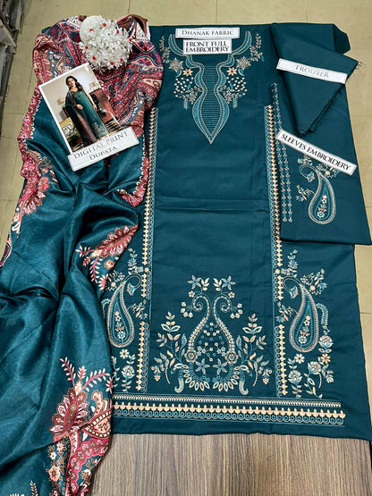 DFW-1261 Izel Embroidery 3PC Dhanak Suit