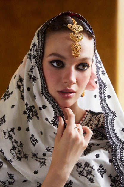 DFW-1044 Hussain Rehar Heavy Embroidery 3PC Dhanak Suit