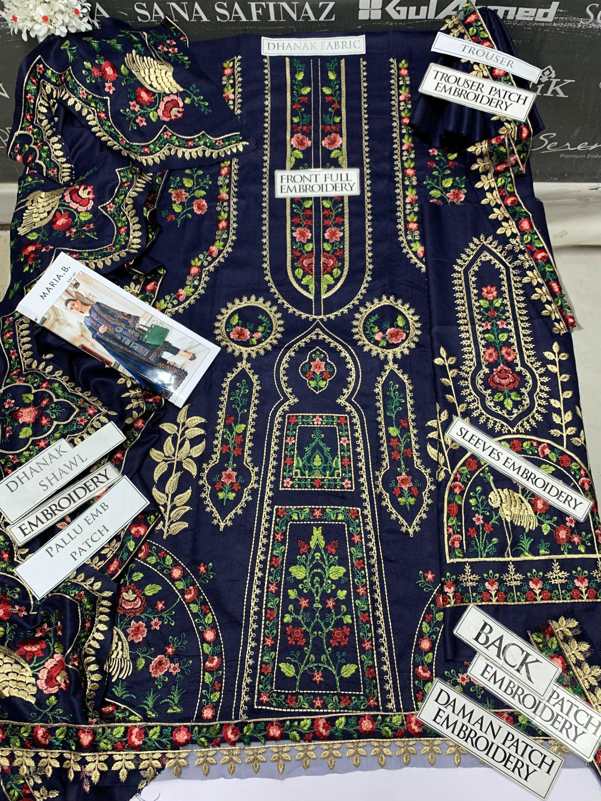 DFW-998 Maria B (Special Edition) Heavy Embroidery 3PC Dhanak Suit