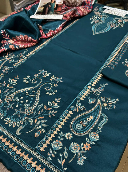 DFW-1261 Izel Embroidery 3PC Dhanak Suit