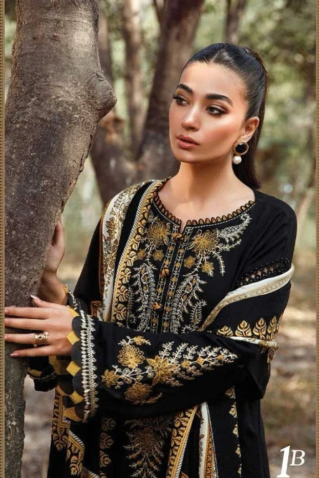 DFW-1342 Maria B Embroidery 2PC Lawn Suit