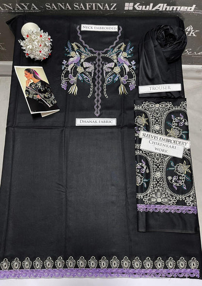 DFW-1076 Vanya Embroidery 2PC Dhanak Suit