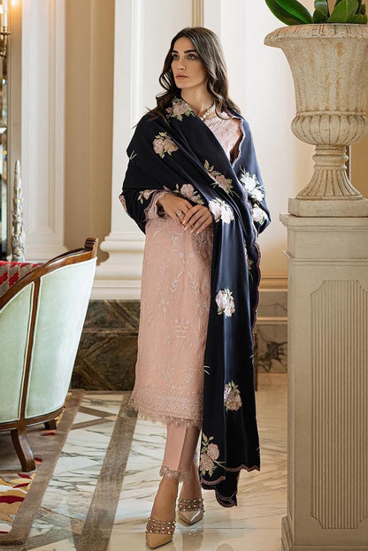 DFW-1221 Agha Noor Embroidery 3PC Dhanak Suit