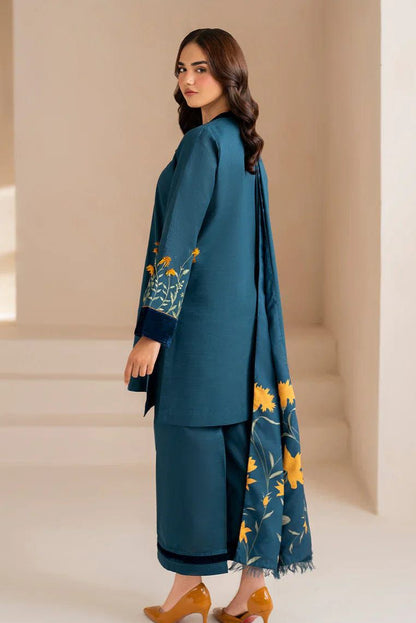 DFW-917 Baroque Heavy Embroidery 3PC Dhanak Suit