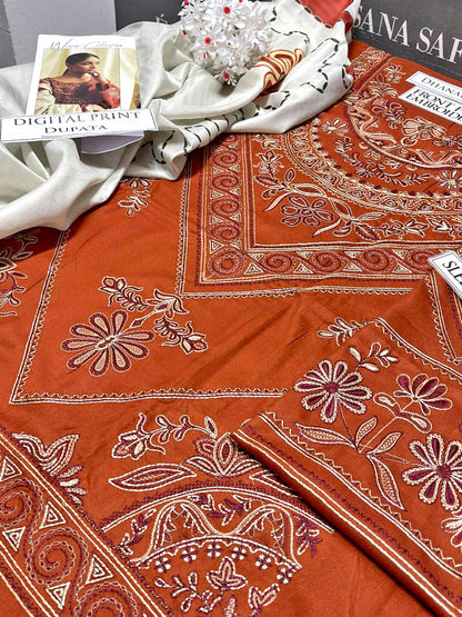 DFW-1164 CoCo Heavy Embroidery 3PC Dhanak Suit