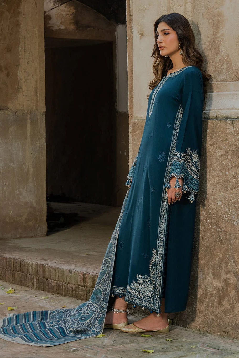 DFW-1212 Izel Embroidery 3PC Dhanak Suit