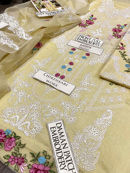 DFW-1288 Elaf Heavy Embroidery 3PC Lawn Suit